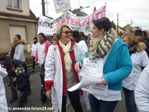 Défense de l'Hôpital et de la Maternité / Manifestation / Châteaudun / 21 avril 2018 / 10 h30 @ CHÂTEAUDUN