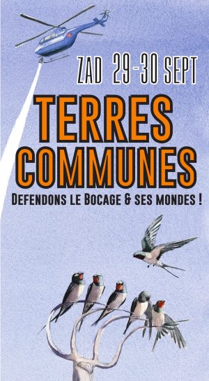 Terres communes / ZAD / ND-des-Landes / 29-30 septembre @ ND-DES-LANDES