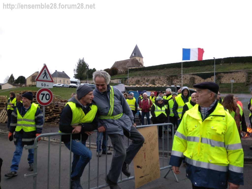 Gilets Jaunes Margon 08-12-2018 Barrage
