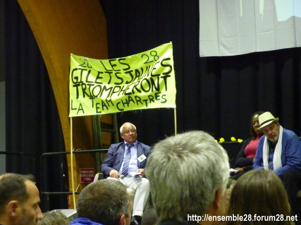 Chartres 12-04-2019 Conférence-citoyenne Gilets-Jaunes 04 Pascal Dunord Priscillia Ludosky Philippe Pascot
