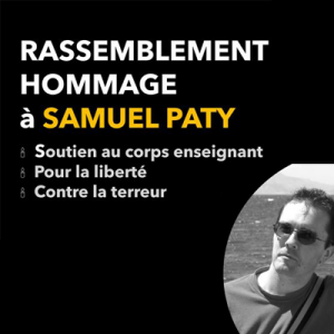 Hommage à Samuel Paty / Place Châtelet / Chartres 18 octobre / 15 h. @ CHARTRES - Place Châtelet