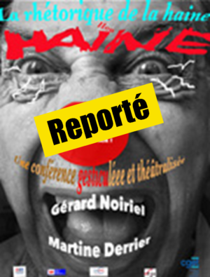 La Réthorique de la haine / Conférence gesticulée et théâtralisée / FAC / Chartres / 29 mars / 20 h. @ CHARTRES - Foyer d'Accueil chartrain - Salle L'Aéronef