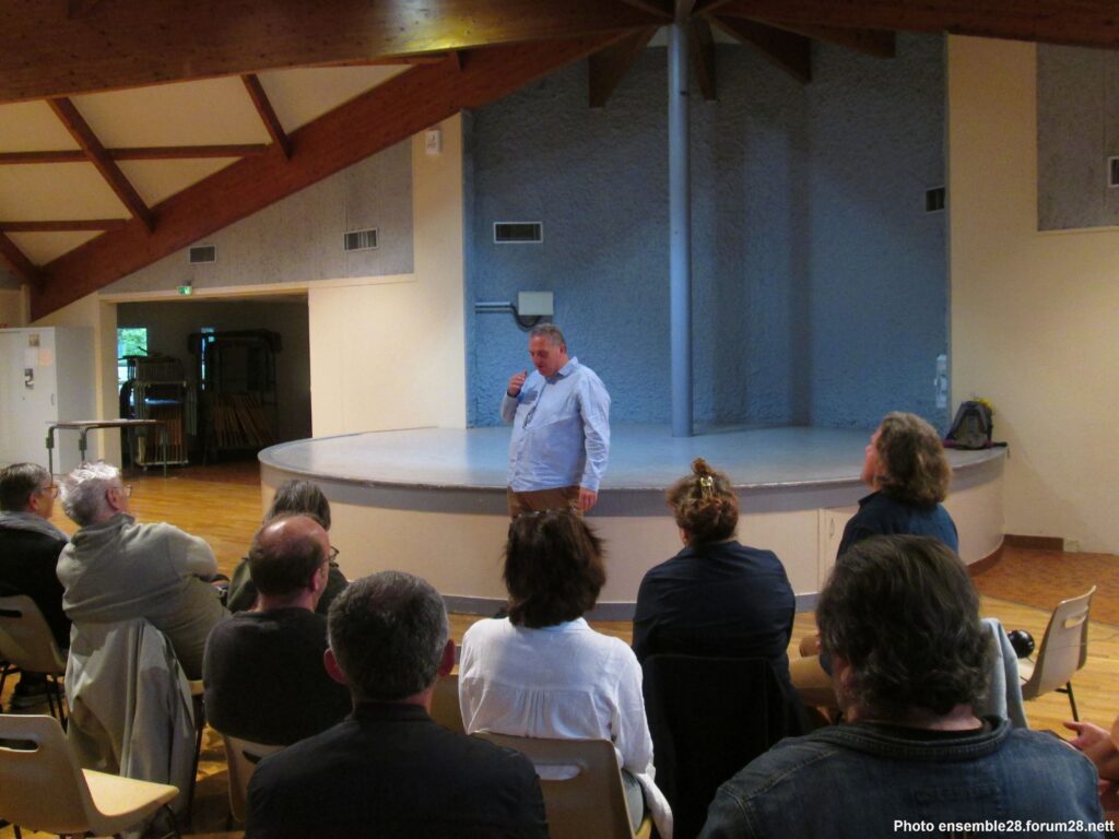 Gasville-Oisème 20-06-2024 Législatives Réunion-publique NFP-Écologoistes J-F.Bridet