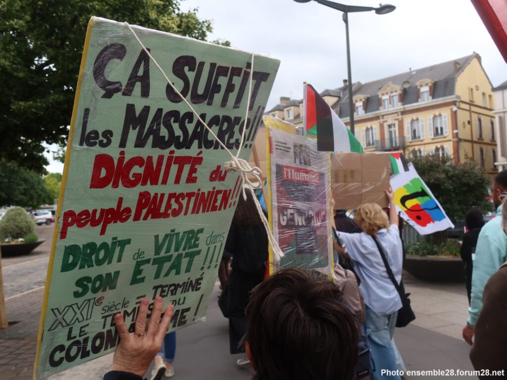 Chartres 07-06-2025 Manifestation Stop Génocide à Gaza