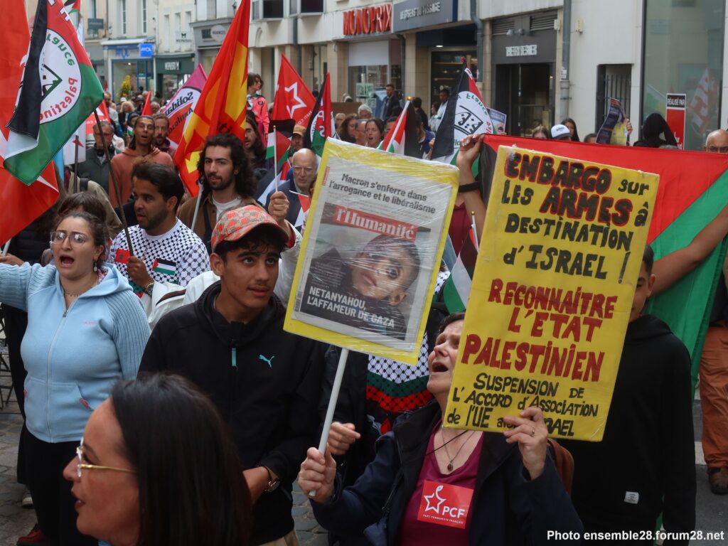 Chartres 07-06-2025 Manifestation Stop Génocide à Gaza
