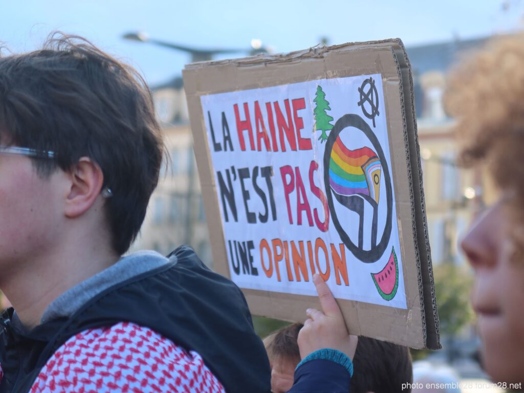 Chartres 14-03-2026 Manifestation antiraciste antifasciste