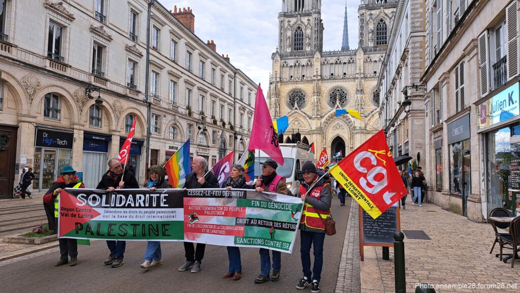 Orléans 28-03-2026 Manifestation régionale Solidarité Palestine