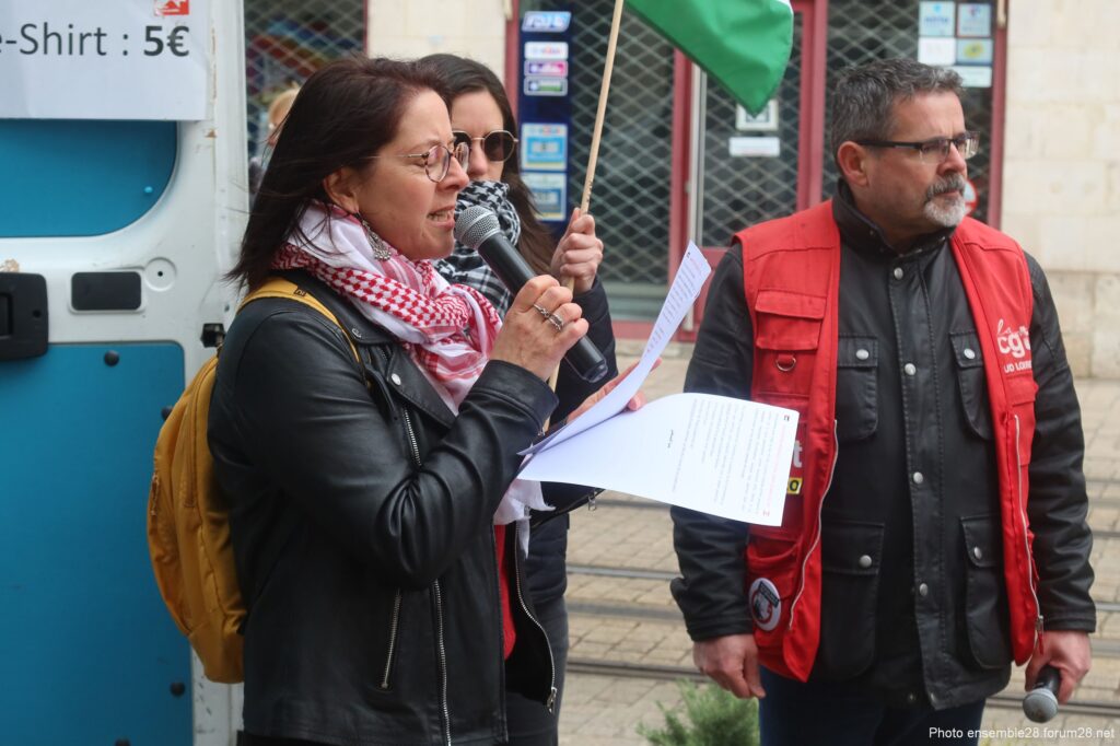Orléans 28-03-2026 Manifestation régionale Solidarité Palestine