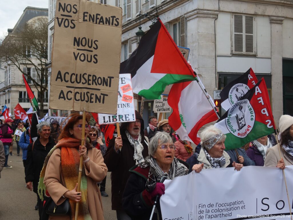 Orléans 28-03-2026 Manifestation régionale Solidarité Palestine