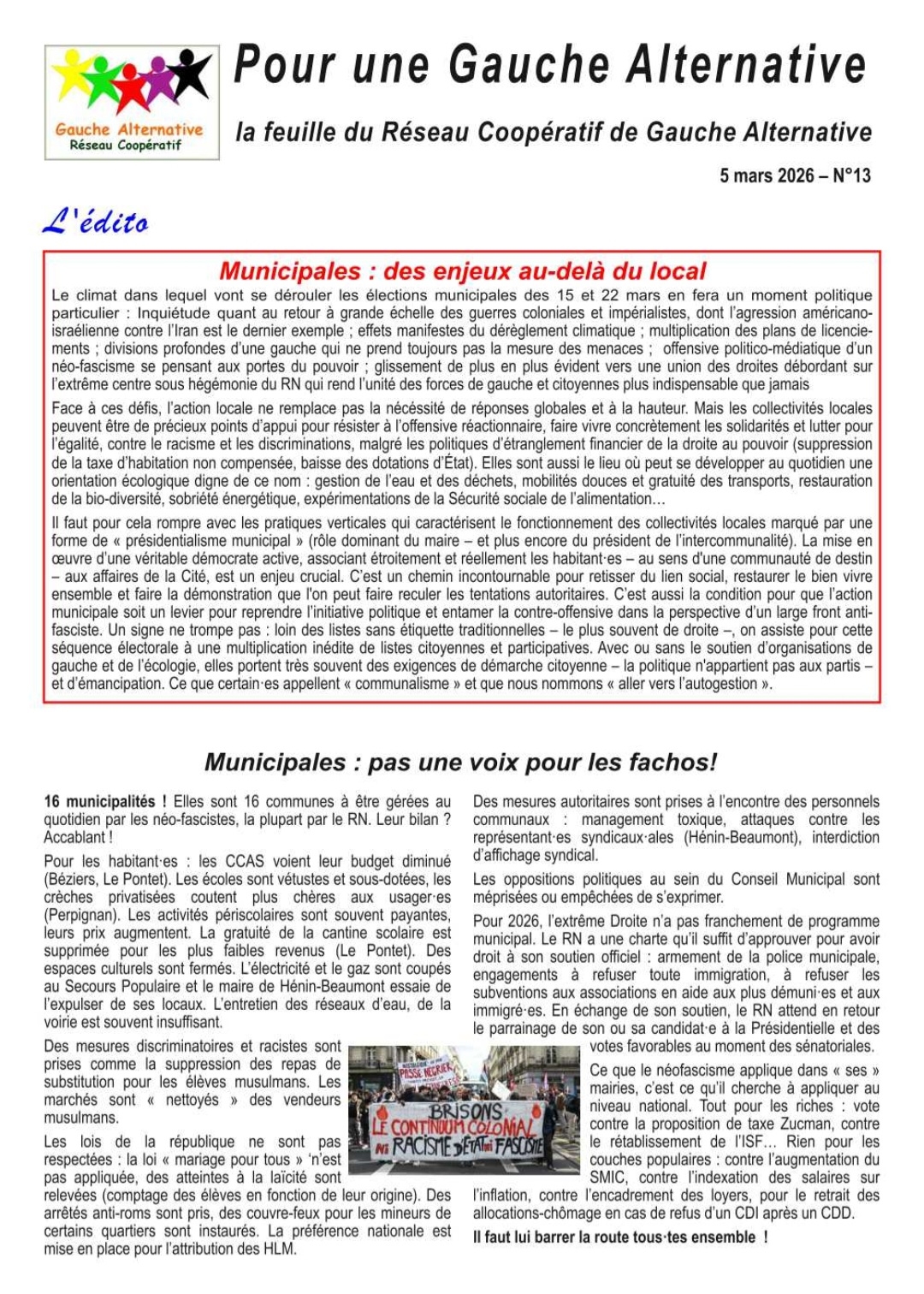 la feuille du Reseau N°013 1x2