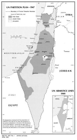 Carte Palestine 1947