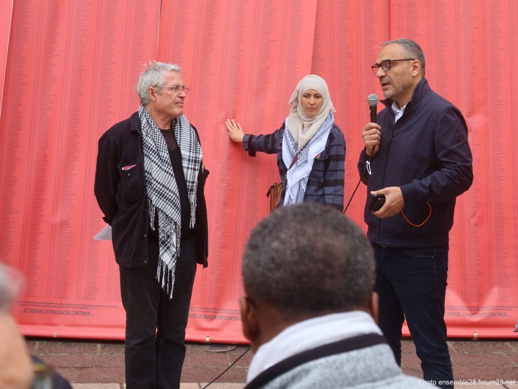 Dreux 11-04-2026 Inauguration Mémorial ambulant Enfants tués Gaza