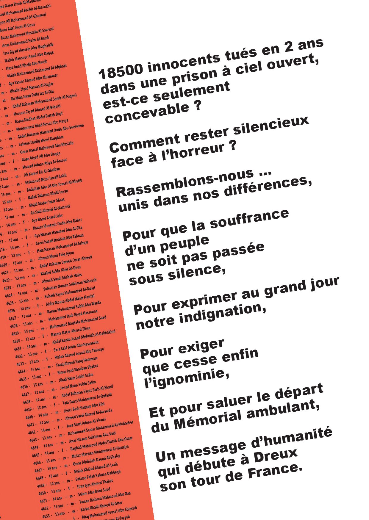 Dreux 2026-04-11 Mémorial-ambulant Enfants Gaza Coignard [Af 2] 2x2
