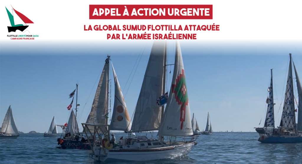 Global Sumud Flotilla attaquée par Israël [visuel]