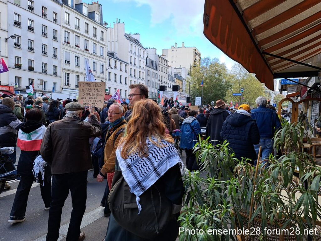 Paris 28-03-2026 Manifestation Solidarité Palestine