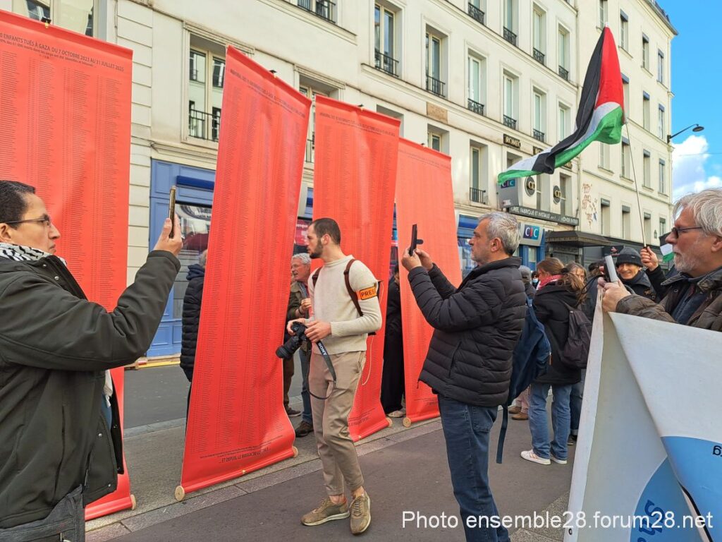 Paris 28-03-2026 Manifestation Solidarité Palestine