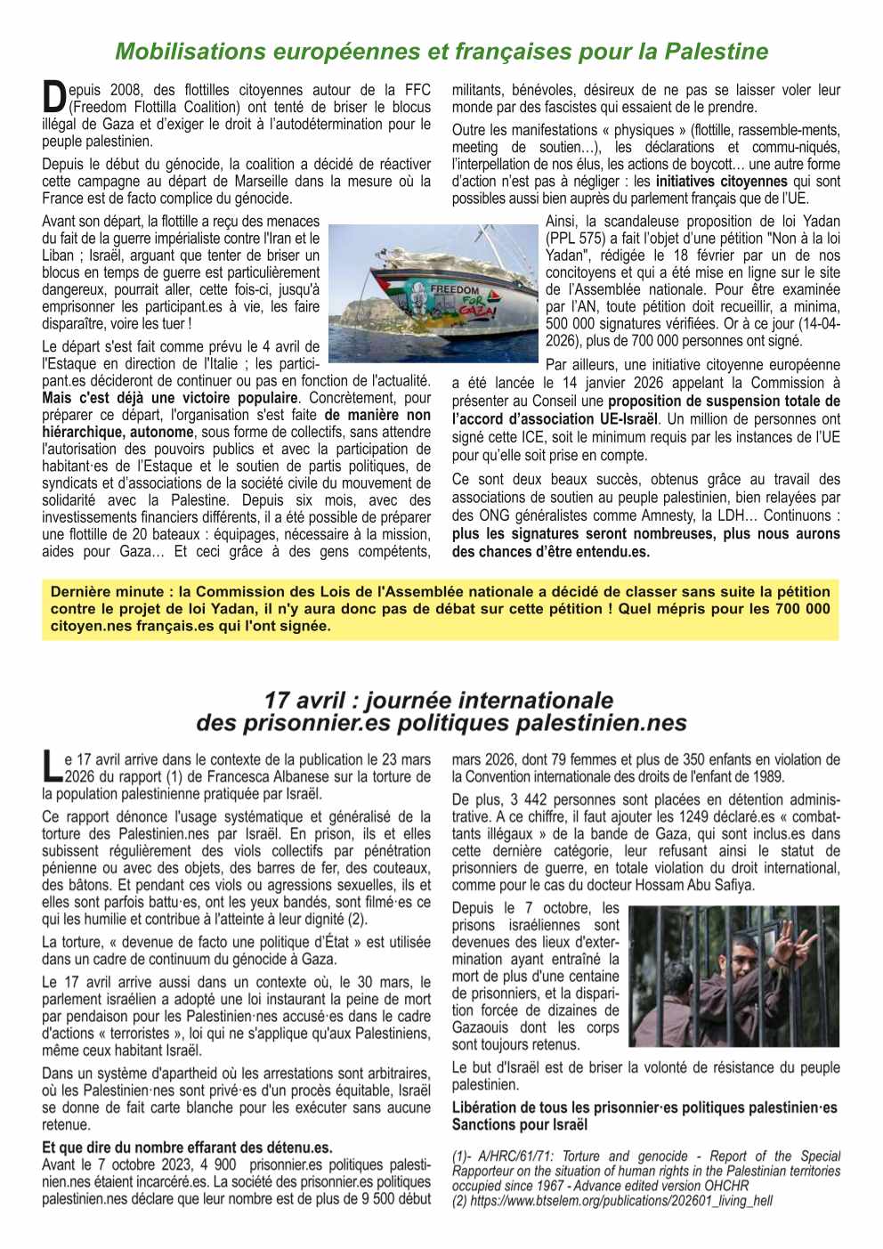 la feuille du Reseau N°016 4x4