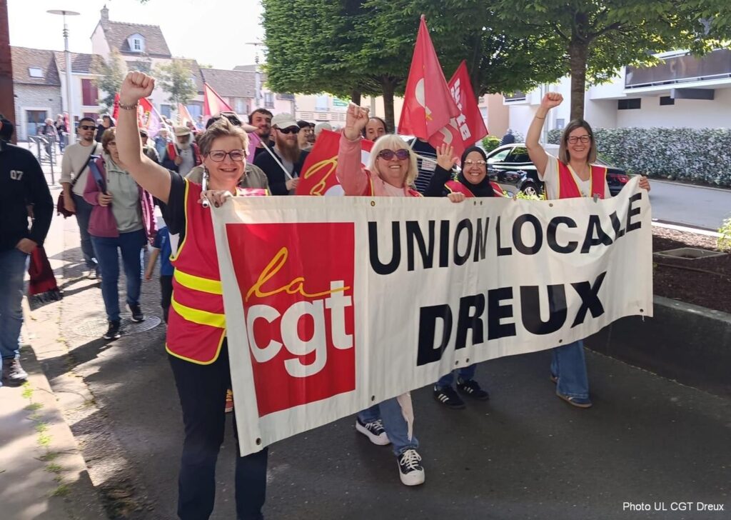 Dreux 2026-05-01 Mobilisation 1er-Mai CGT FO FSU
