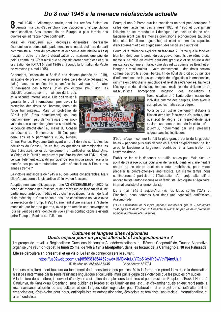 la feuille du Réseau N°018 3x4