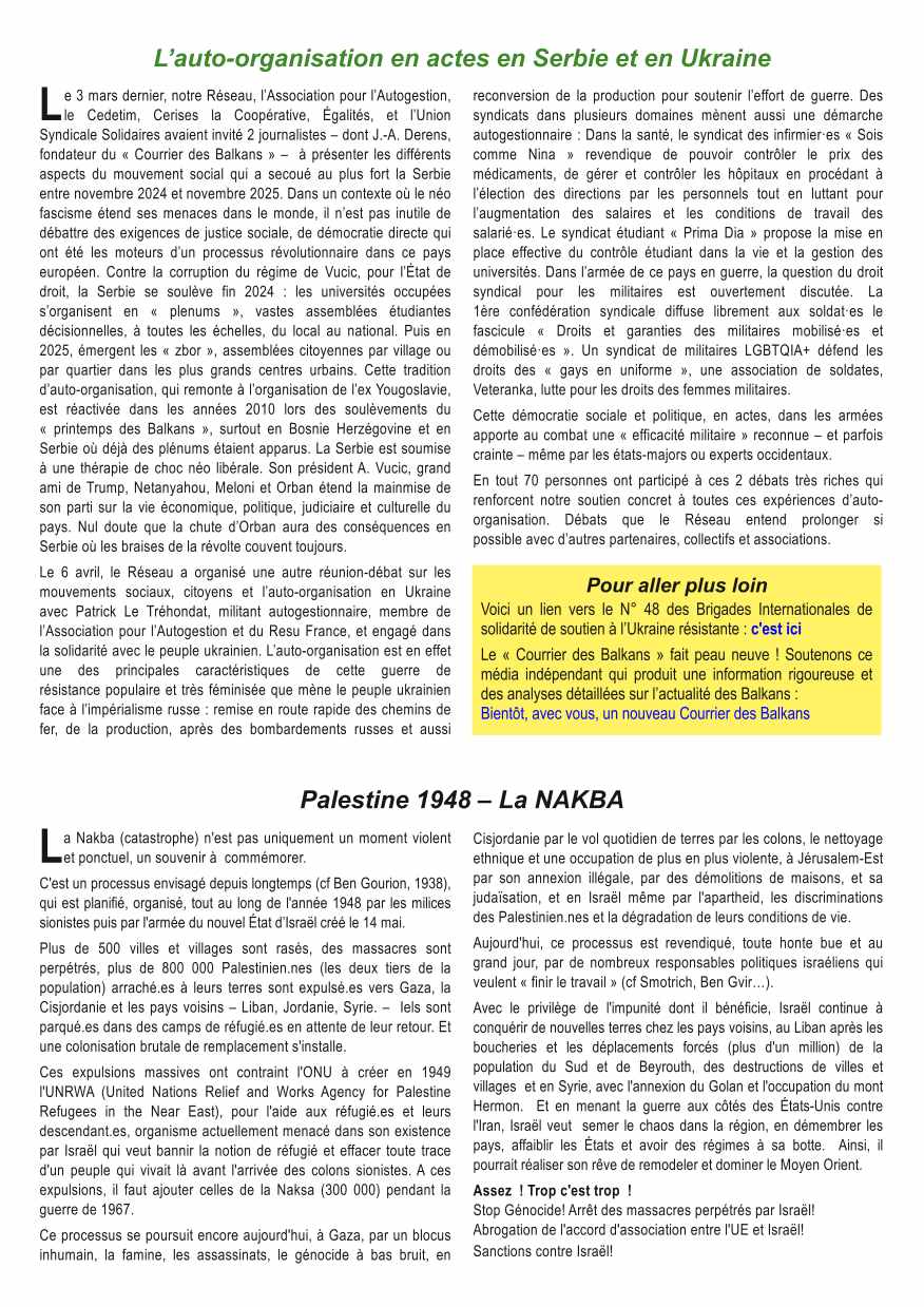 la feuille du Réseau N°018 4x4