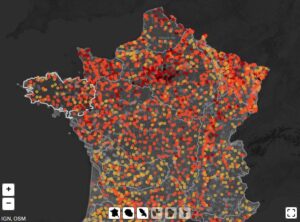 Carte pollution chimique Rivières 2025 Reporterre