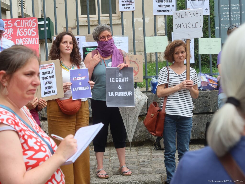 Chartres 15-06-2026 Tribunal Rassemblement silencieux contre les VSS