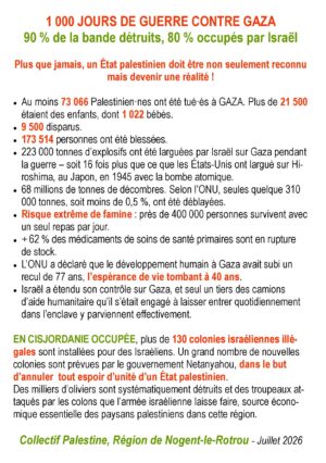 Tract Pakestine Nogent Juillet 2026