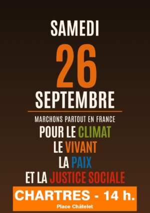 Chartres 2026-09-26 Marches Climat [Affiche]
