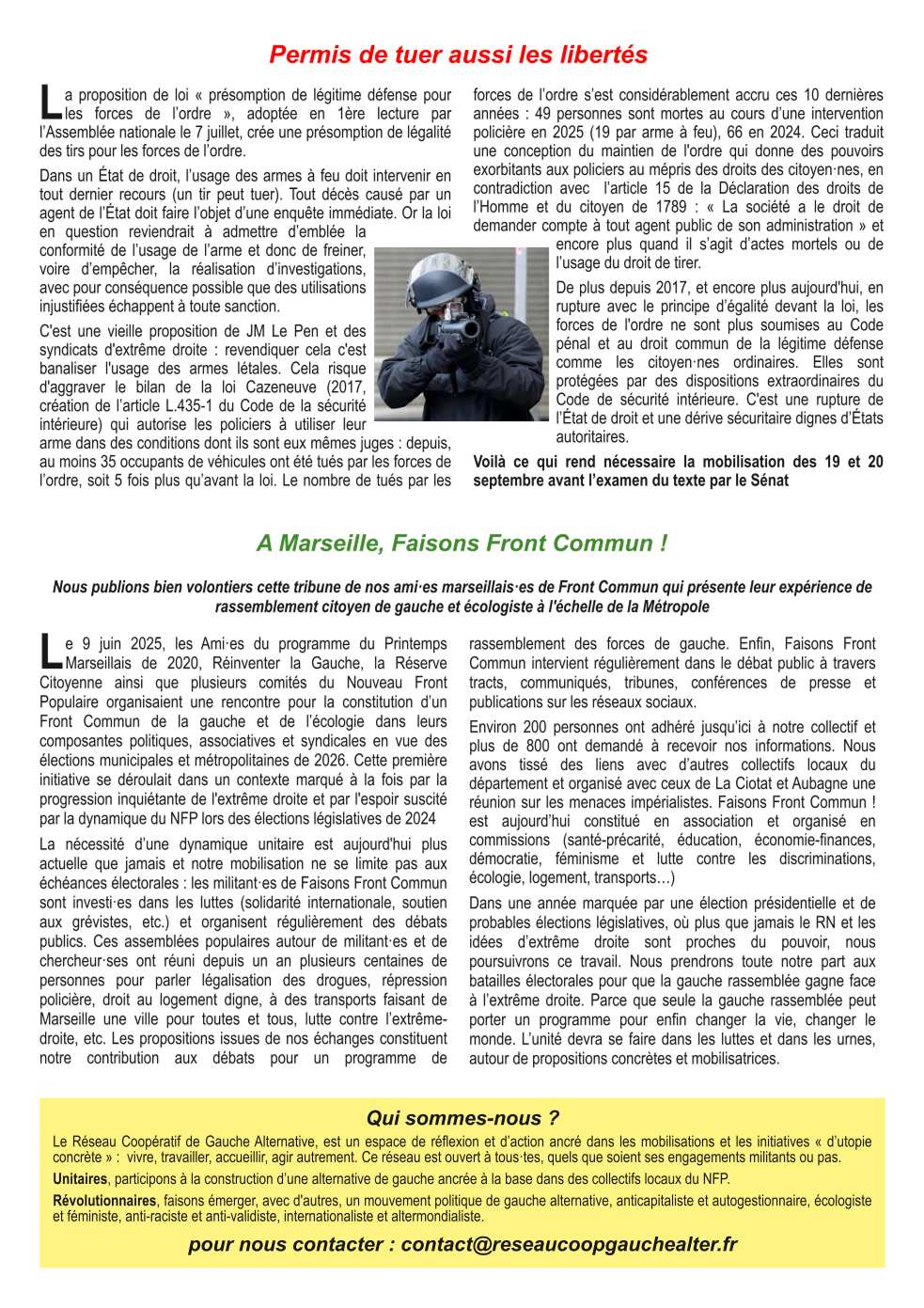 la feuille du Réseau N°024 2x4
