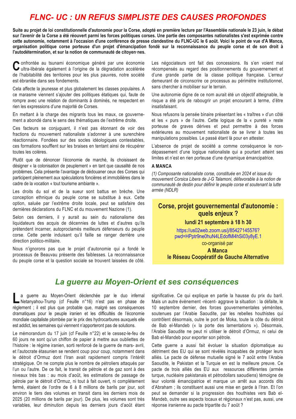 la feuille du Réseau N°024 3x4