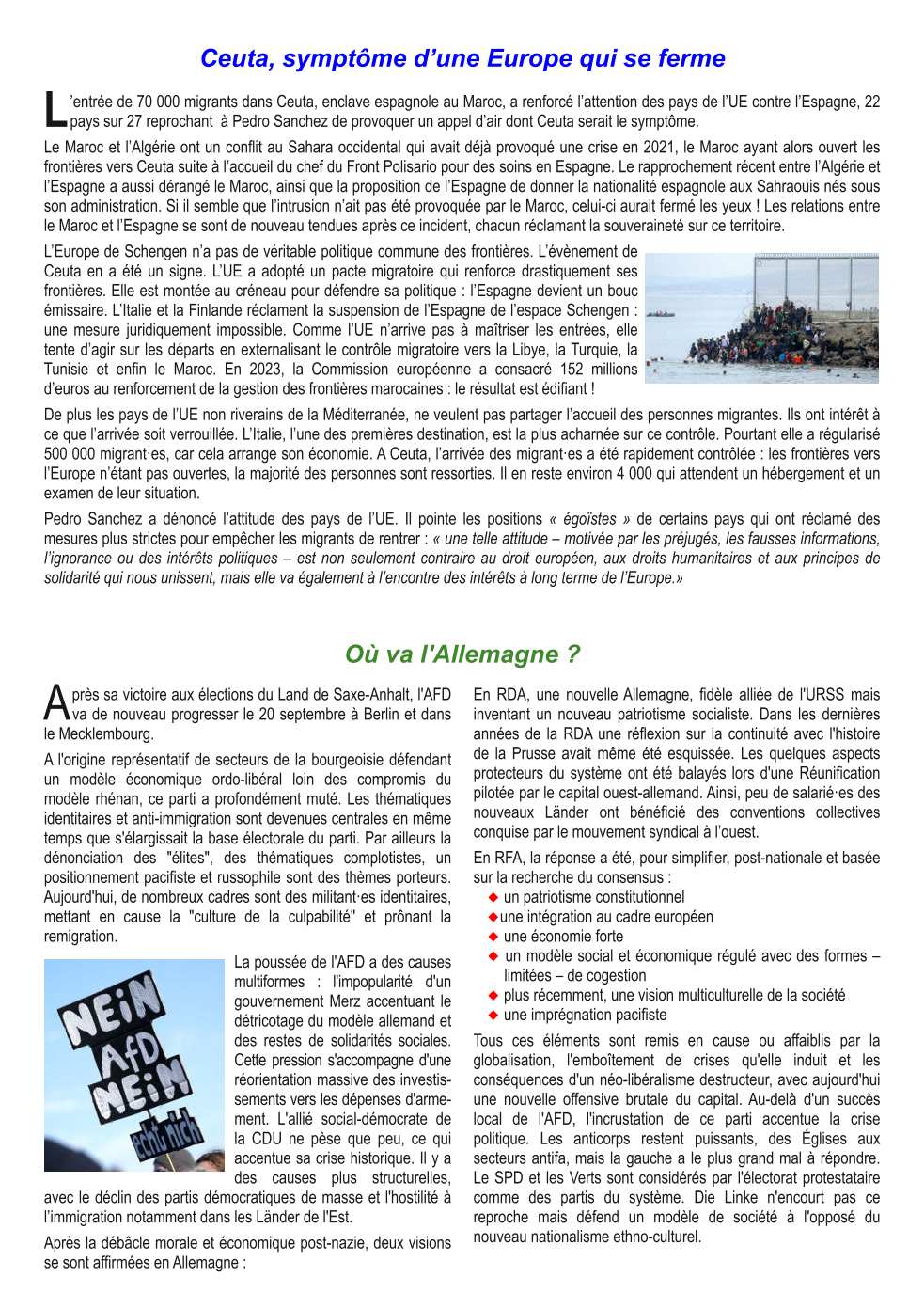 la feuille du Réseau N°024 4x4