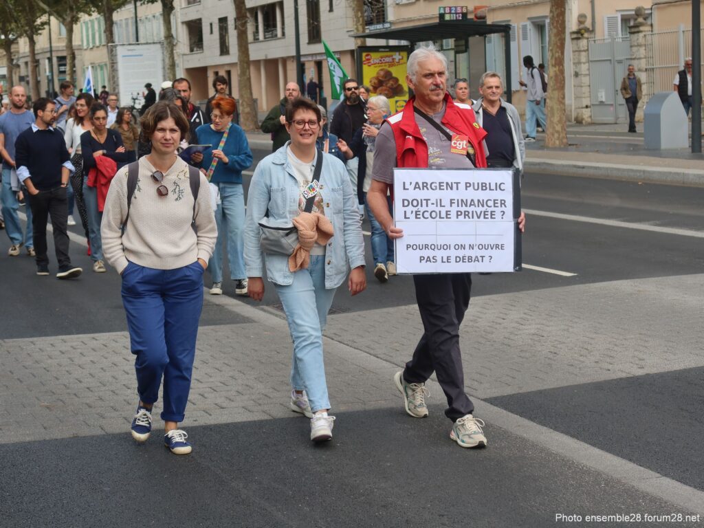 Chartres 06-10-2026 Manifestation Lycéens CGT FO FSU