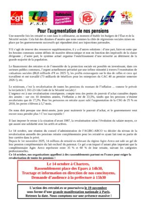 Chartres 2026-10-14 Rassemblement Retraités [Tract]